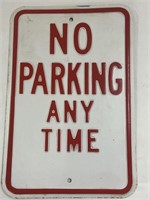 No Parking Heavy Embossed Metal Sign