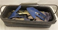 Handmade Primitive Leather Tool Caddy with