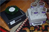 WATERFORD TEA LIGHT CANDLE HOLDER AND 4 NEW