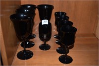9 BLACK AMETHYST GLASSES