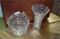 WATERFORD MARQUIS BASKET MALDEN AND PRESSED GLASS
