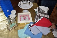 NEW NAPKINS, T TOWELS IN STORAGE CONTAINER, OIL &
