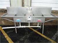 SS 3 Compartment Sink (92" x 27")