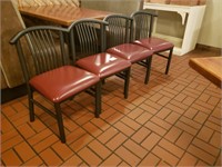 Bid X 4 Nice Solid  Dinning Chairs
