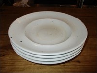 Bid x 4: Oneida Round White Plates (10")