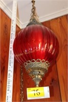 Vintage Red Hanging Lamp