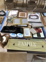 Assorted Picture Frames and Home Decor
