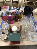 Assorted Kitchen Items (Baking Items, Glasses, et)