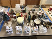 Assorted Christmas and Winter Figurines