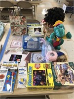 Assorted Items (Puzzles, Dolls, and Knitting Items
