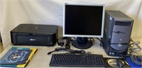 Dell Computer, Monitor and Keyboard, Canon Copier