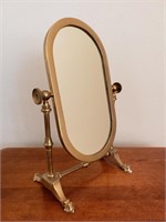 Brass Tabletop Dresser Mirror