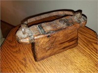 Wood Box w/ Iron Handle