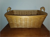 Large Basket w/ Leather Handles