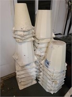 Stacks of Foam Plant Protectors
