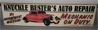 Knuckle Buster's Auto Service - Mechanic's Sign