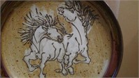 Wild Horses Serving Platter by Ayers Pottery