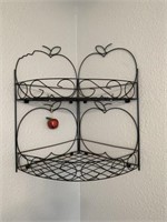 Wire wall shelf