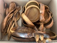 Wood bowls & utensils