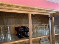 Contents of top shelf (glassware)