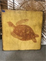 Turtle On Canvas Wall Art 22" x 22"