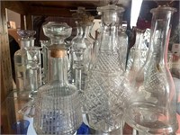 Glassware & whiskey decanters