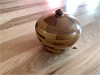 Turned wood bowl
