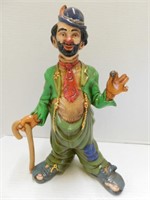 Signed Clown Sculpture