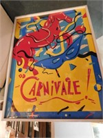Large framed Carnivale Print