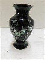 Abalone Inset lacquer  vase