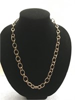 Gold/Dark Plated Sterling? Linked Necklace