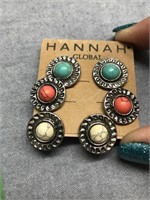 New Hannah Stone Look Earrings