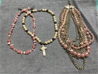 Three Pretty Beaded Necklaces