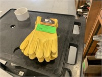 5 Pairs of Heavy Duty Cowhide Gloves- L