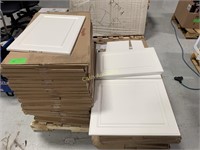 Pallet of White Cabinetry Doors, Various Sizes