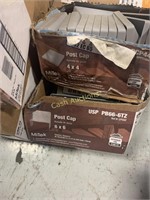4 Boxes of Assorted "Post Caps"