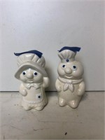 Pillsbury Dough Boy/Girl Salt and Pepper Shakers