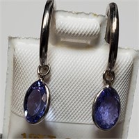 $1829 10K  Tanzanite(2.3ct) Earrings