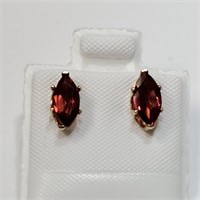 14K  Garnet(0.8ct) Earrings