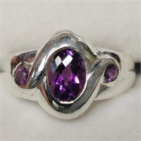 Silver Amethyst Ring