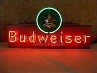 Vintage Budweiser Neon Light