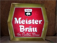 Large Meister Brau Lighted Sign