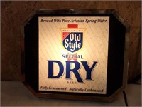 Old Style Dry Lighted Sign