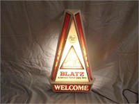 Vntage Blatz / Welcome Lighted Sign