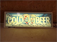 Old Style Cold Beer Lighted Sign