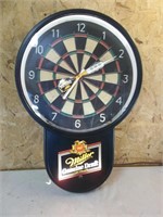 Miller Genuine Draft Lighted Dartboard Clock
