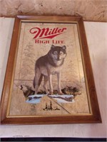 Miller High Life Collector Mirror - Timber Wolf