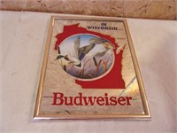Budweiser / Wisconsin Collector Mirror -  Duck