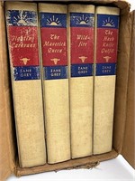 Set of four Zane Grey novels