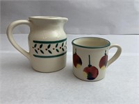 Hartstone  pitcher and mug